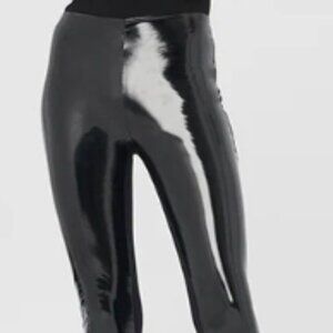 Wolford black latex leggings size 12, excellent condition
